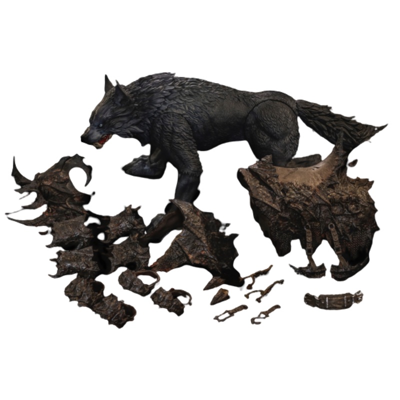 Battle Wolf – Iron Blade – Standard Edition – Black – 1/12 (D20studio)