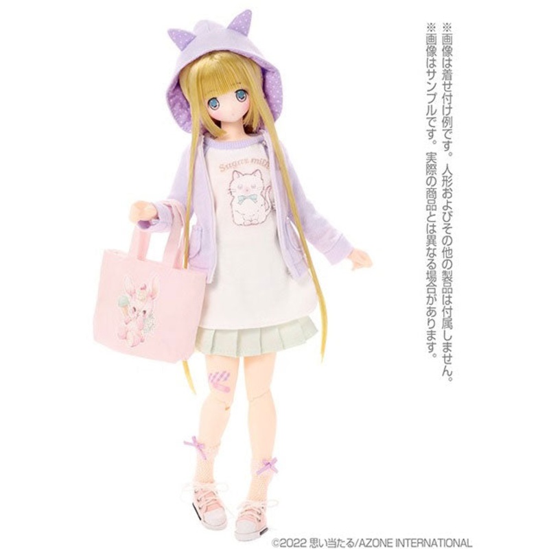 1/6 Pure Neemo Wear PNS Dot Tulle Ribbon Socks C set Pink, Lavender (DOLL ACCESSORY)