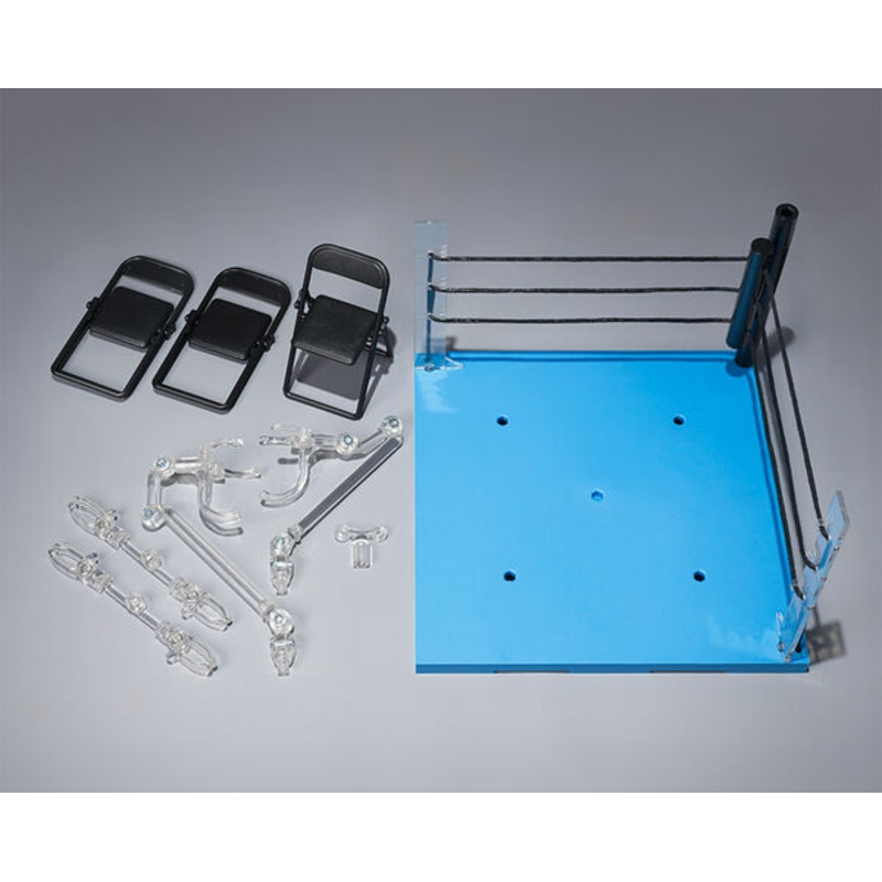 Tamashii Stage – ACT Ring Corner & Folding Chair set – Neutral (Bandai Spirits)