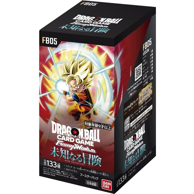 Dragon Ball Super Card Game Fusion World – NEW ADVENTURE- FB05 – Booster Box – Japanese Ver (Bandai)