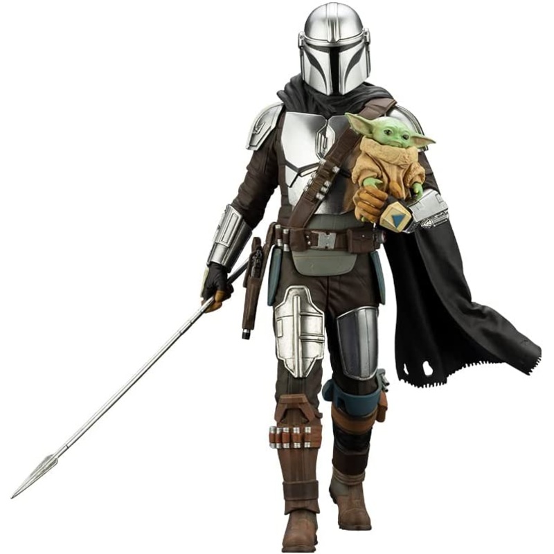 ARTFX+ Mandalorian – Mandalorian & Grogu with Beskar Spear – 1/10 (Kotobukiya)