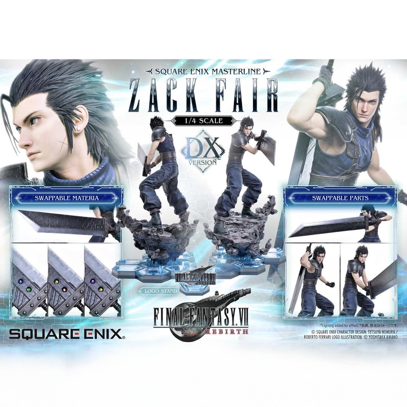 FINAL FANTASY VII REBIRTH SQUARE ENIX MASTERLINE – 1/4 SCALE ZACK FAIR DX VER.