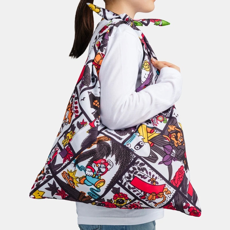 NINTENDO TOKYO REVERSIBLE AZUMA BAG MARIO HANAFUDA CARDS – BLACK