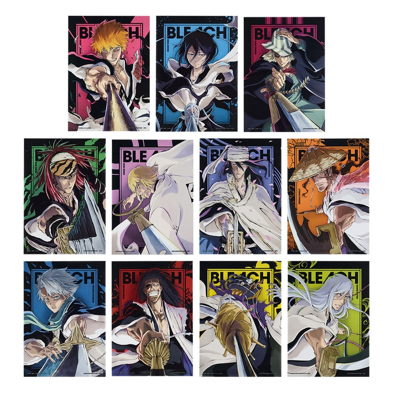 Ichiban Kuji Bleach Stirring Souls Vol.2 – H Prize Clear Poster Complete Set of 11 Types