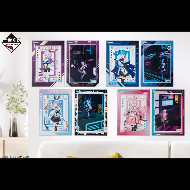 Ichiban Kuji Hololive Cyberpunk Style – Visual Board Award Visual Board Complete Set of 8 Types
