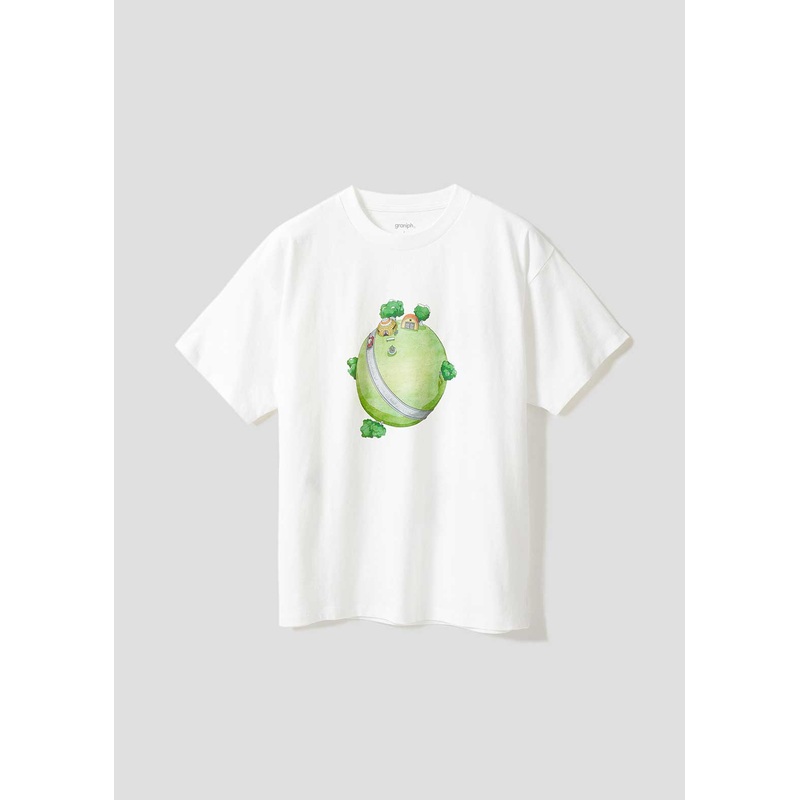 Dragon Ball Z Graniph Collection Collaboration Clothing – 10 times the Earth Big Silhouette T-shirt
