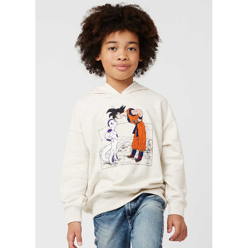 Dragon Ball Z Graniph Collection Collaboration Clothing – Goku VS Frieza Kids fleece big silhouette hoodie