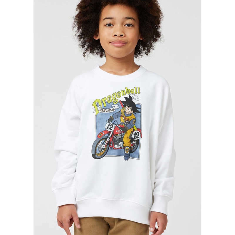 Dragon Ball Z Graniph Collection Collaboration Clothing – Son Goku Kids fleece big silhouette sweatshirt