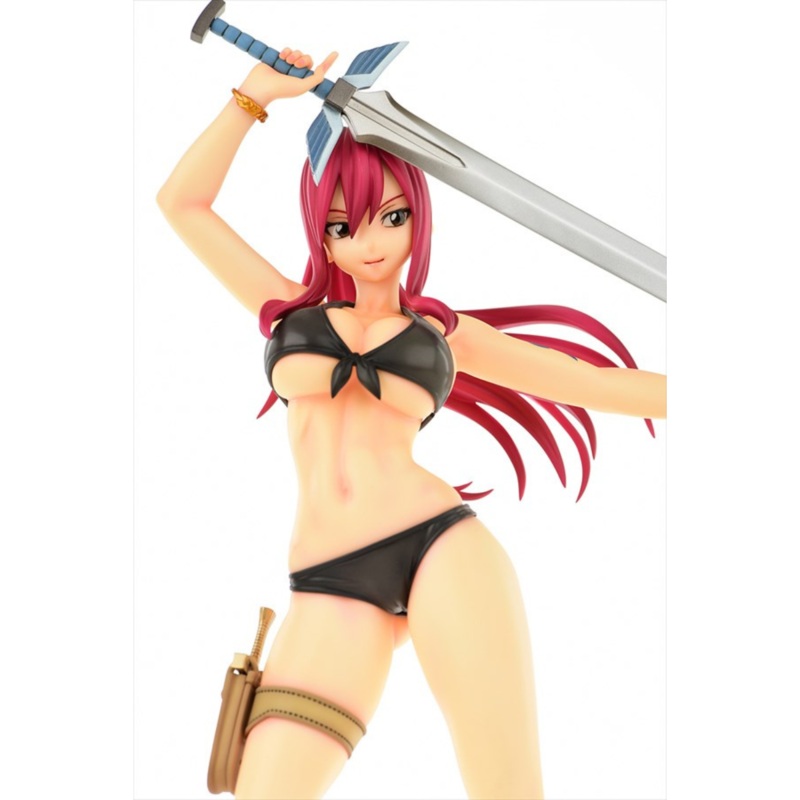 Fairy Tail Figure – Erza Scarlet Swimsuit Gravure Style Black Ver.