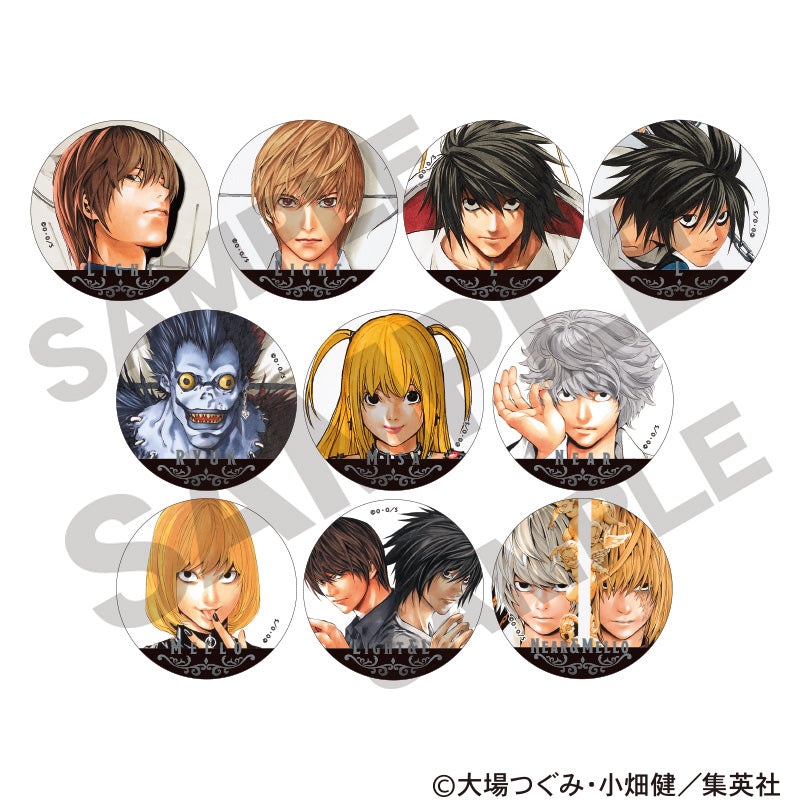 Death Note – Metal Can Badge Complete Set of 10 Types