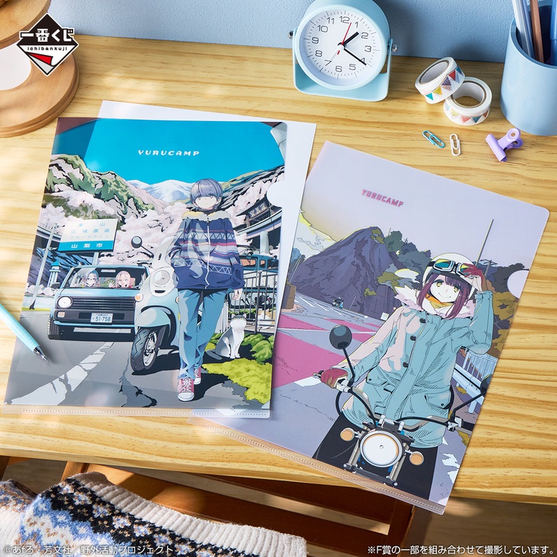 Ichiban Kuji Laid Back Camp Vol.2 – F Prize Clear File Set Complete Set of 9 Types