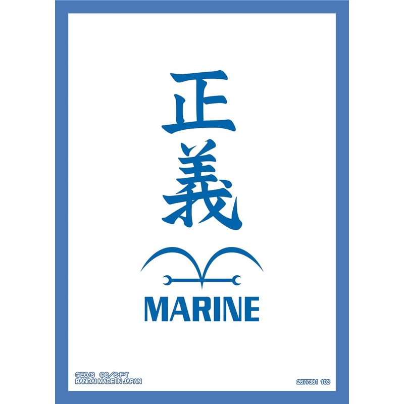 BANDAI ONE PIECE CARD GAME OFFICIAL CARD SLEEVE 3, NAVY