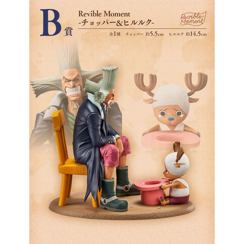ONE PIECE FIGURE ICHIBAN KUJI EMOTIONAL STORIES 2 PRIZE B REVIBLE MOMENT – CHOPPER & DR HILULUK