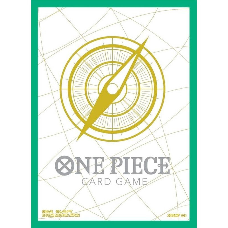 BANDAI ONE PIECE CARD GAME OFFICIAL CARD SLEEVES 5 – STANDARD GREEN