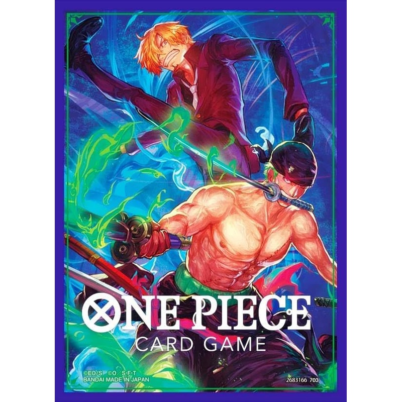 BANDAI ONE PIECE CARD GAME OFFICIAL CARD SLEEVES 5 – ZORO & SANJI