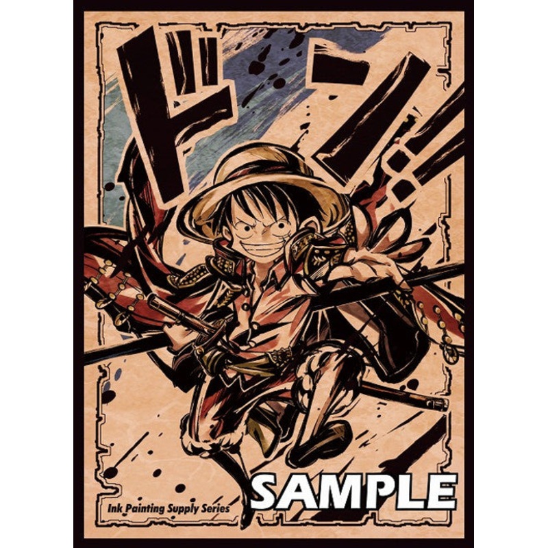 ONE PIECE CARD GAME – CARD SLEEVES INK PAINTING SUPPLY SERIES SUMI-E – MONKEY D. LUFFY