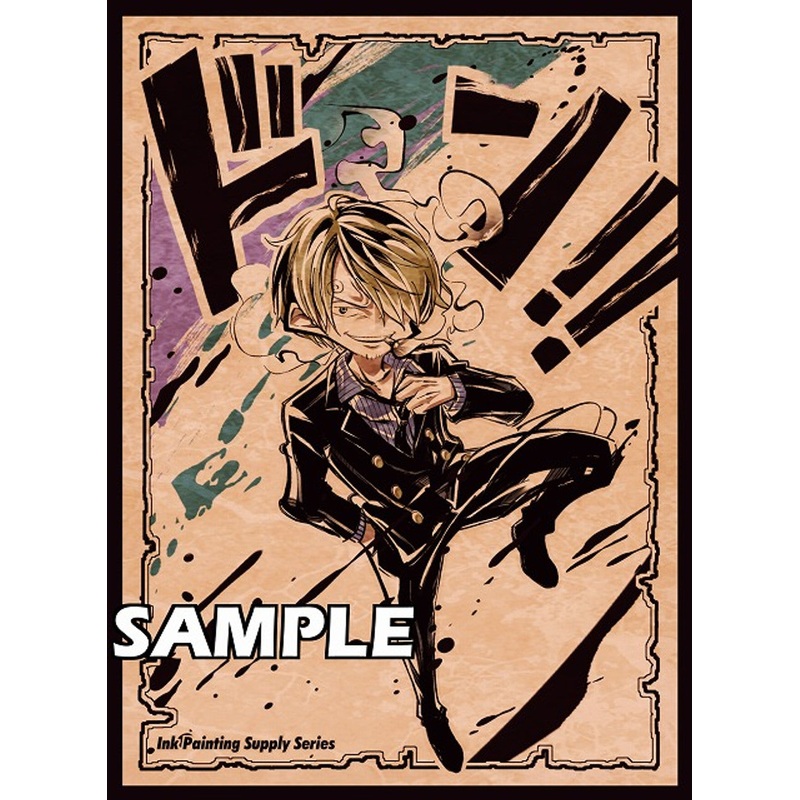 ONE PIECE CARD GAME – CARD SLEEVES INK PAINTING SUPPLY SERIES SUMI-E – SANJI