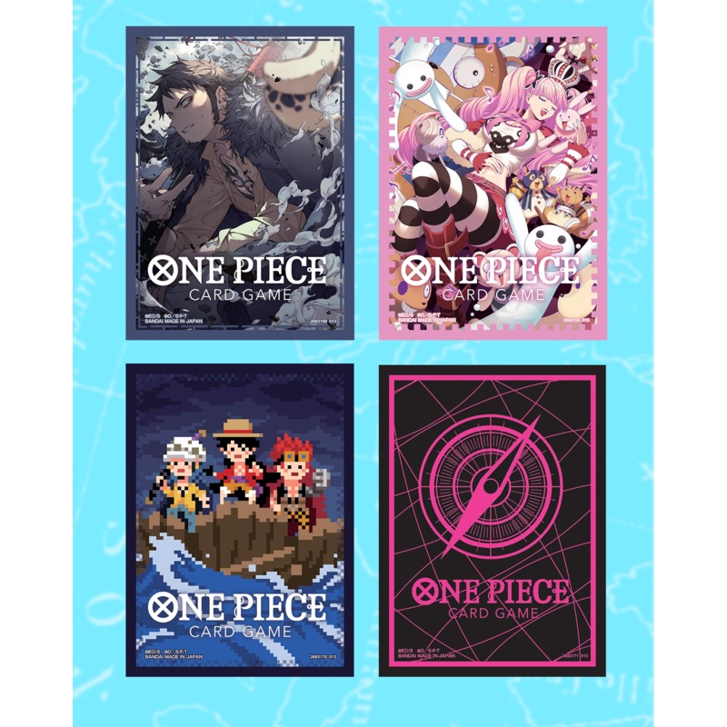 BANDAI ONE PIECE CARD GAME – OFFICIAL CARD SLEEVE LIMITED 6 – 4 Pcs SET