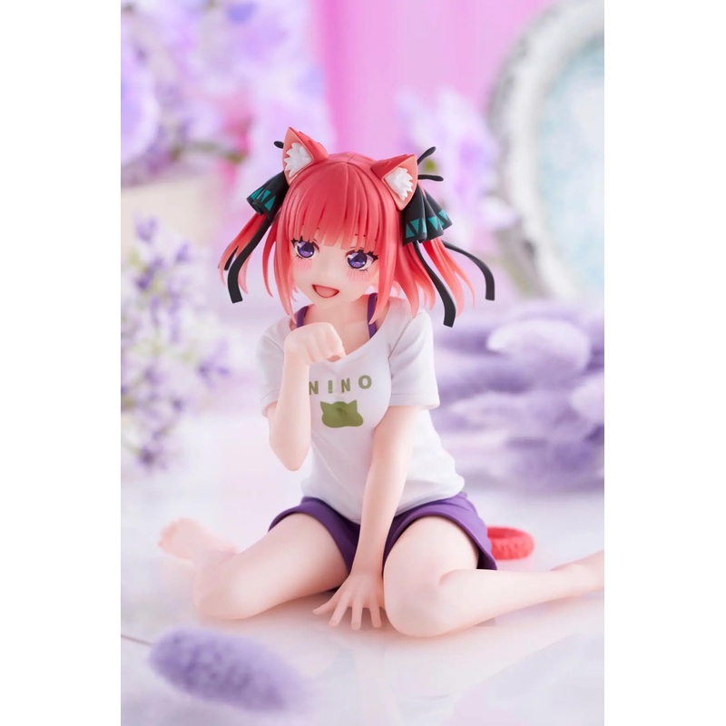 THE QUINTESSENTIAL QUINTUPLETS FIGURE – DESKTOP CUTE NAKANO NINO CAT ROOM WEAR VER.