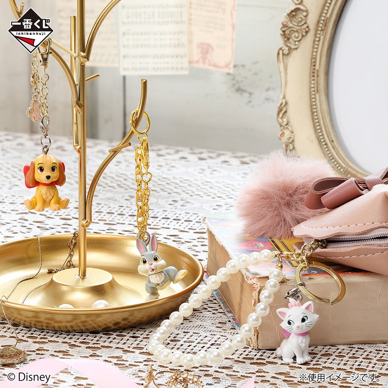 Ichiban Kuji Disney Melody in a Dream – E Prize Mini Figure Charm The Pretty Ones Complete Set of 3 Types