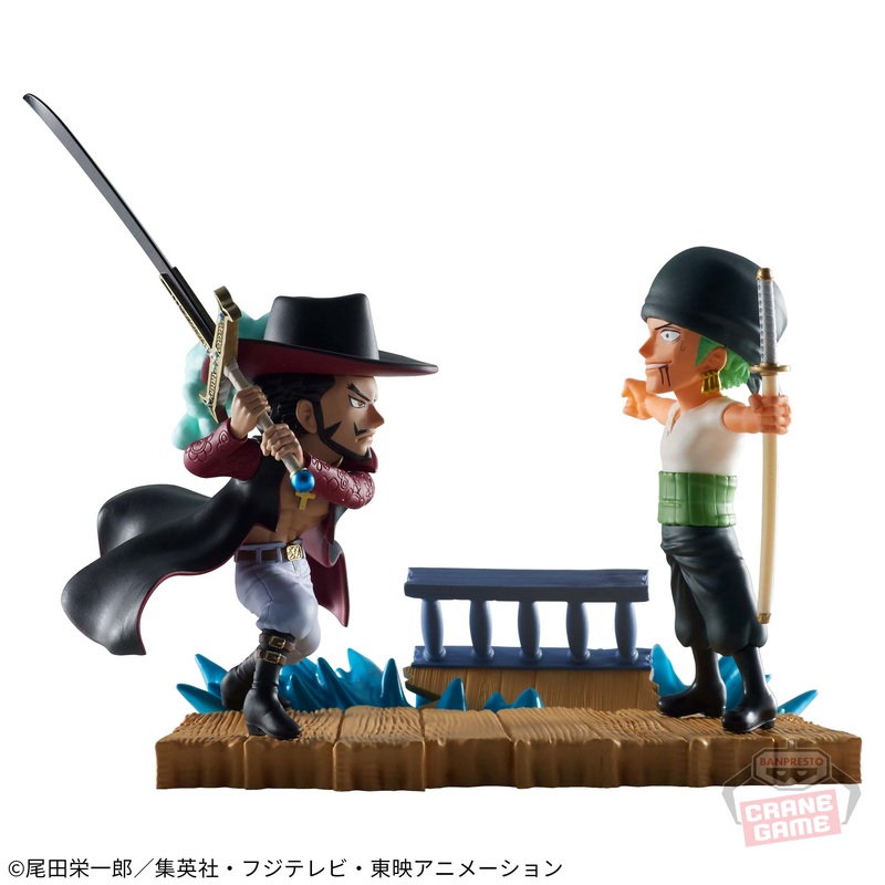 ONE PIECE WORLD COLLECTABLE FIGURE LOG STORIES -RORONOA ZORO VS DRACULE MIHAWK-