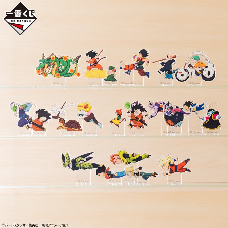 DRAGON BALL ICHIBAN KUJI – DRAGON BALL VS OMNIBUS AMAZING – F PRIZE- ACRYLIC STAND FULL SET 22 Pcs
