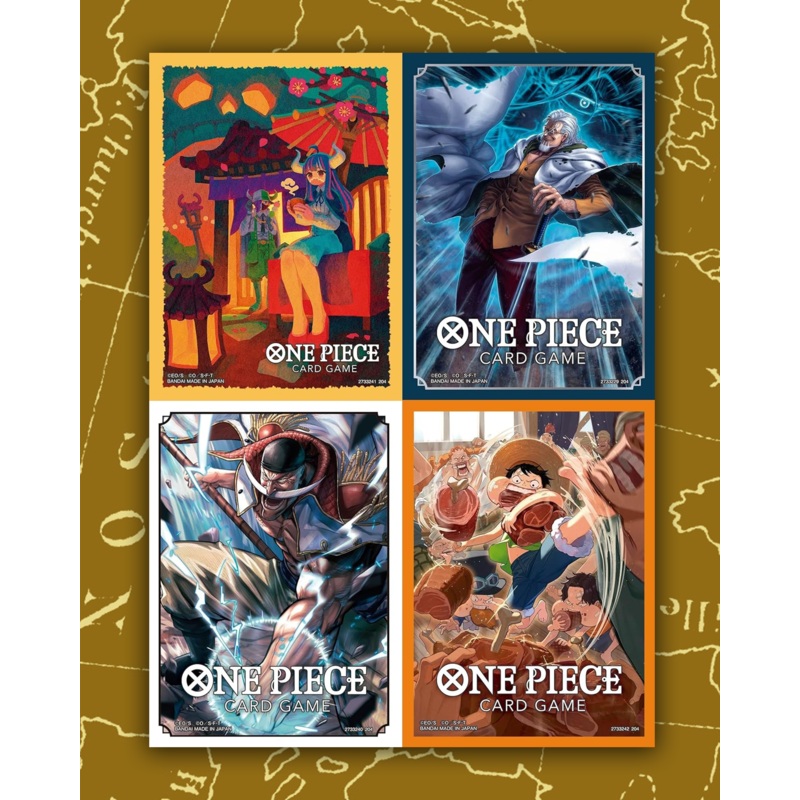BANDAI ONE PIECE CARD GAME – OFFICIAL CARD SLEEVE LIMITED 7 – 4 Pcs SET