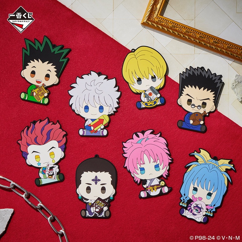 HUNTERHUNTER ICHIBAN KUJI – REVENGE OF SCARLET – F PRIZE -RUBBER COASTER FULL SET 8 Pcs