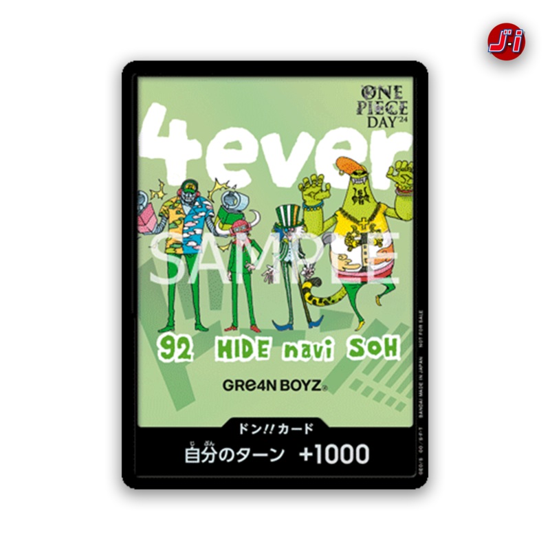ONE PIECE Card Game Promotional Card ONE PIECE DAY’24 SPECIAL LIVE Day1 – Don GRe4N BOYZ