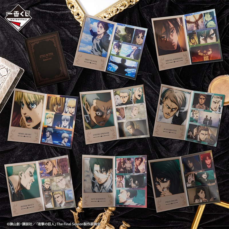 Ichiban Kuji Attack on Titan – Rumbling – F Prize – Memorial Card: The Final Battle Complete Set 8 Types