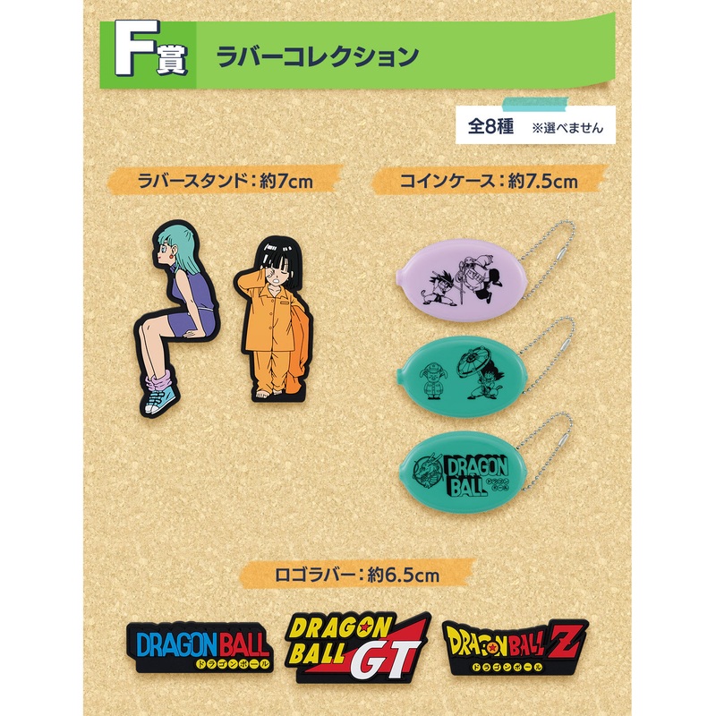 ICHIBAN KUJI DRAGON BALL – SNAP COLLECTION – F PRIZE – RUBBER COLLECTION