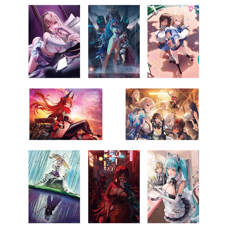ICHIBAN KUJI GODDESS OF VICTORY – NIKKE CHAPTER 3 – H PRIZE Clear Poster COMPLETE SET 8 Types
