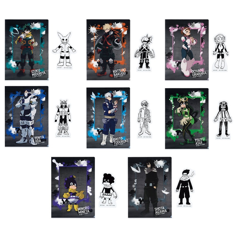 ICHIBAN KUJI MY HERO ACADEMIA – CONTINUOUS STAR – H PRIZE – CLEAR FILE AND STICKER