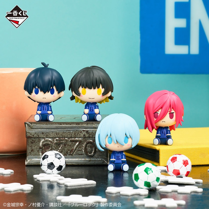 ICHIBAN KUJI BLUE LOCK – PROOF OF EXISTENCE – E PRIZE – CHOCOKKO FIGURE Complete Set 4 Types
