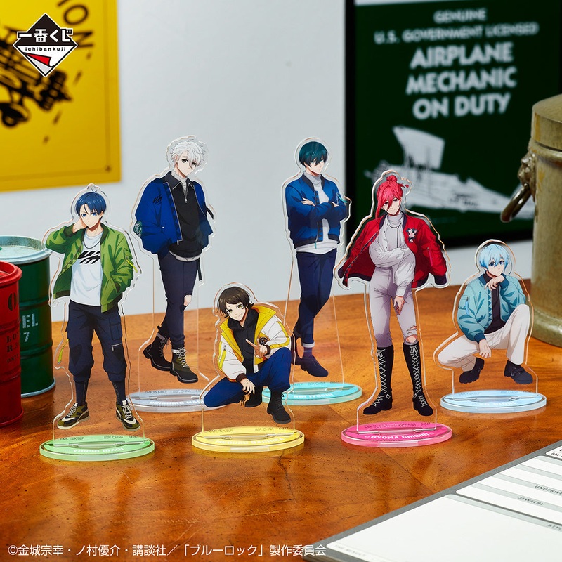 ICHIBAN KUJI BLUE LOCK – PROOF OF EXISTENCE – F PRIZE – ACRYLIC STAND Complete Set 6 Types