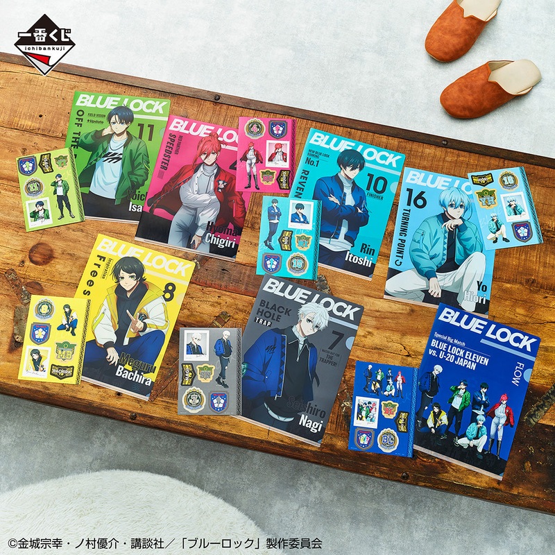 ICHIBAN KUJI BLUE LOCK – PROOF OF EXISTENCE – H PRIZE – CLEAR FILE & STICKER Complete Set 7 Types