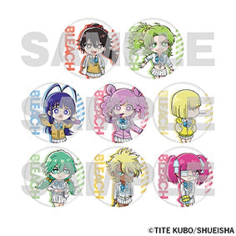 Bleach The Locus of Brave 2 Exhibition – Deformed Character Badge 2nd Edition Shirasuna Girls Complete Set of 8 Types