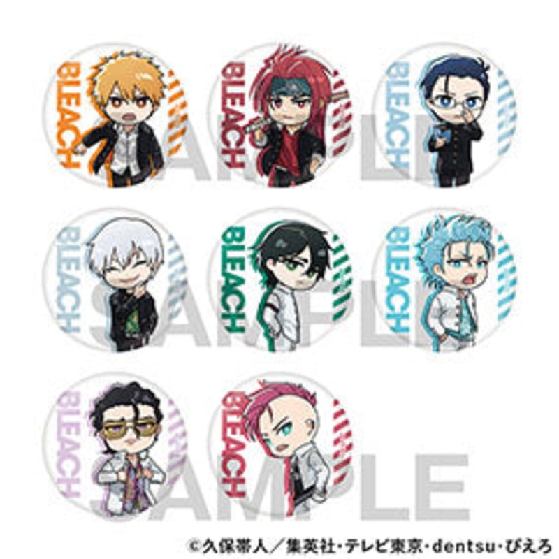 Bleach The Locus of Brave 2 Exhibition – Deformed Character Badge Complete Set of 8 Types