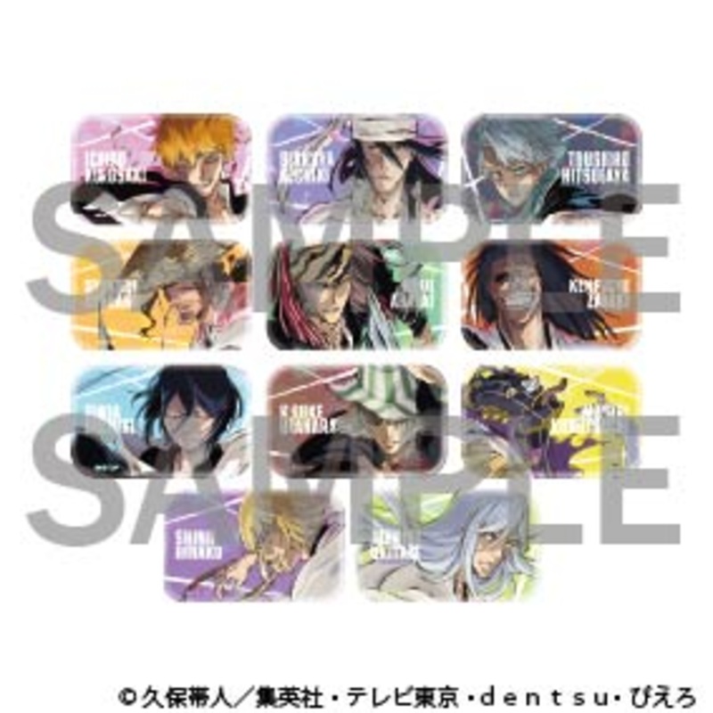Bleach The Locus of Brave 2 Exhibition – Holographic Square Badges Complete Set of 11 Types