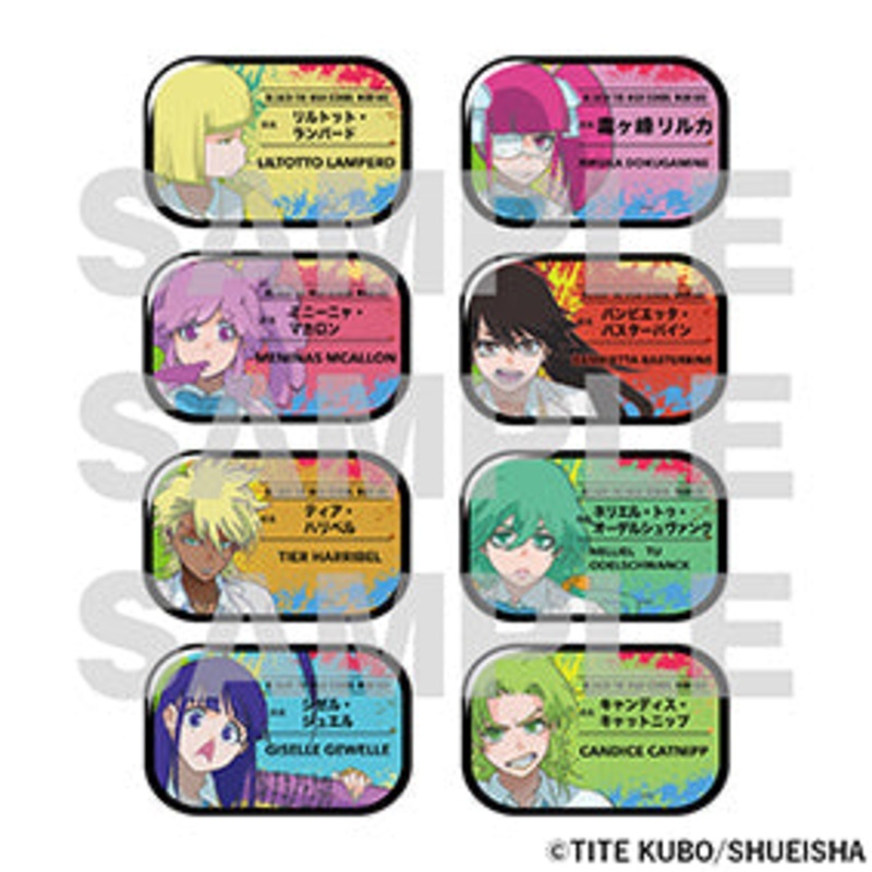 Bleach the Locus of Brave 2 Exhibition – Trading Name Badge 2nd Edition Shirasuna Girls Complete Set of 8 Types