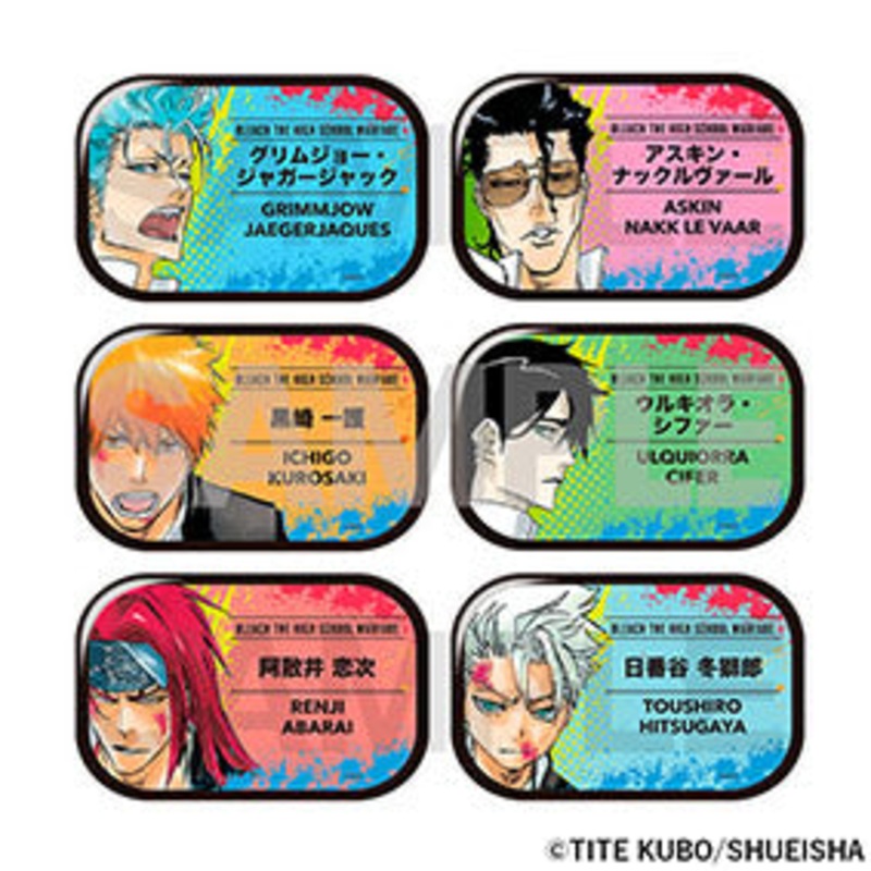 Bleach the Locus of Brave 2 Exhibition – Trading Name Tag Can Badge Box Complete Set of 6 Types