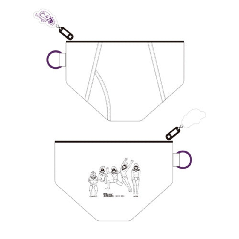 DanDaDan Exhibition – Evil Eye Brief Pouch with Acrylic Keychain
