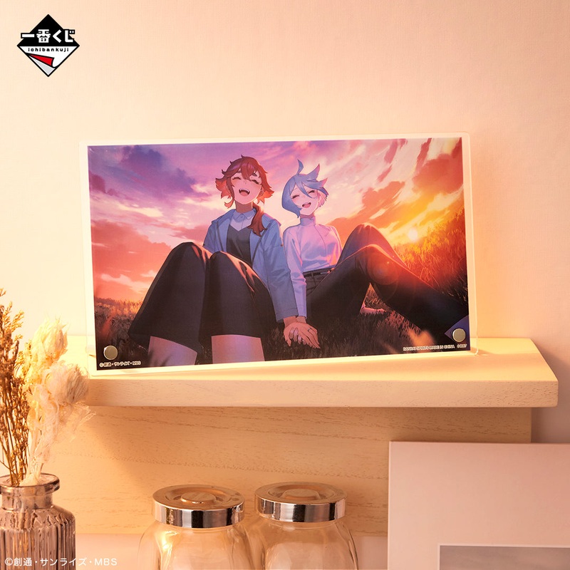 ICHIBAN KUJI MOBILE SUIT GUNDAM: THE WITCH OF MERCURY VOL.3 – BLESSINGS TO YOU – C PRIZE – VISUAL STAND FINAL EPISODE BROADCAST COMMEMORATIVE ILLUSTRATION VER.
