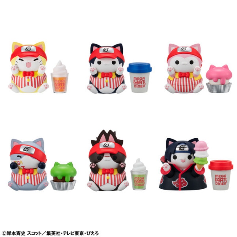 Naruto Mega Cat Project – Nyaruto Megacat Diner Complete Set of 6 Types