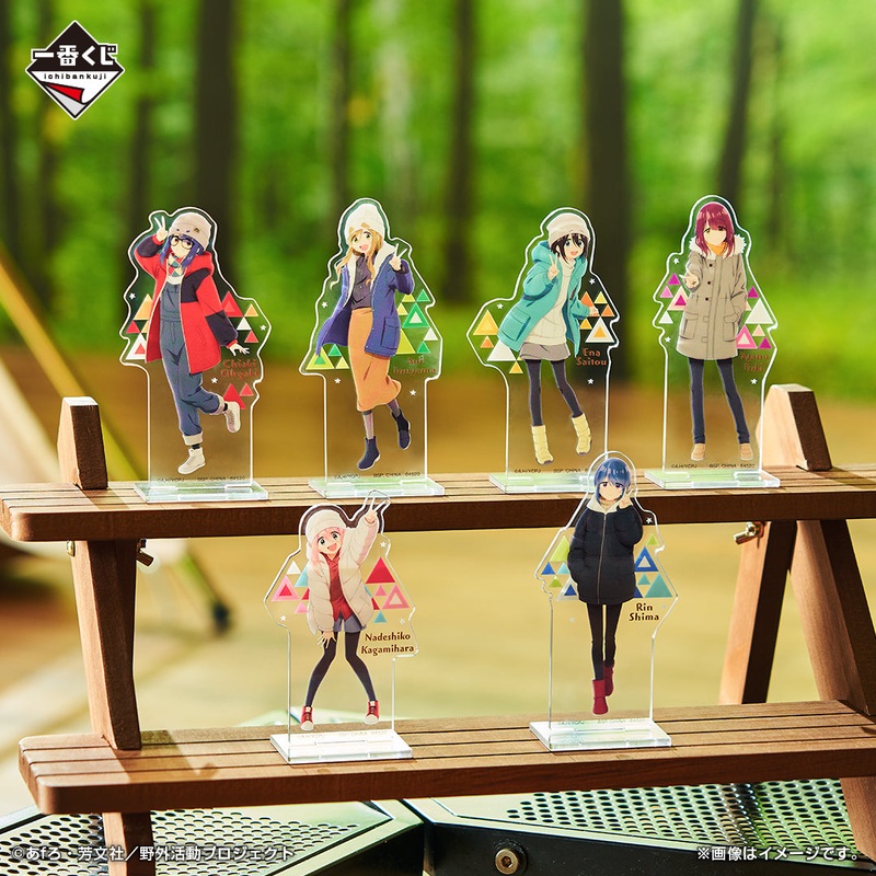 ICHIBAN KUJI LAID BACK CAMP – SEASON 3 – F PRIZE – ACRYLIC STAND Complete Set 6 Types