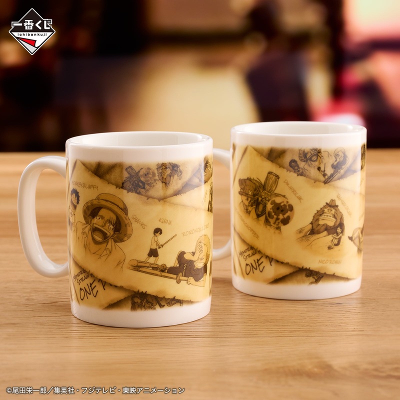 ICHIBAN KUJI ONE PIECE ROAD TO DAWN – THE PATH TO ADVENTURE – E PRIZE – MUG Complete Set 2 Types