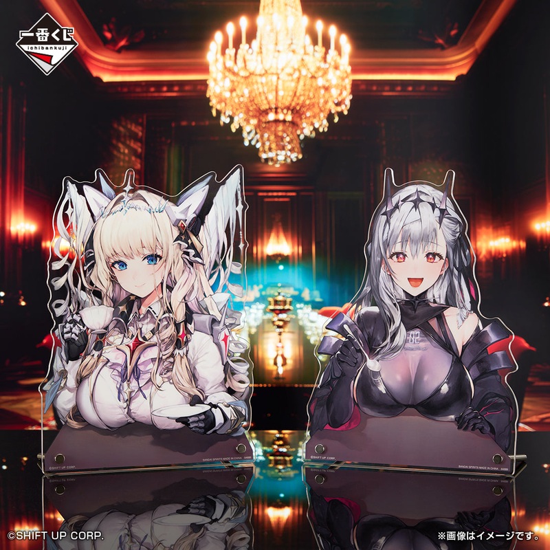 ICHIBAN KUJI GODDESS OF VICTORY – NIKKE CHAPTER 4 – D PRIZE – BUST-UP ACRYLIC BOARD – Complete set of 2 types