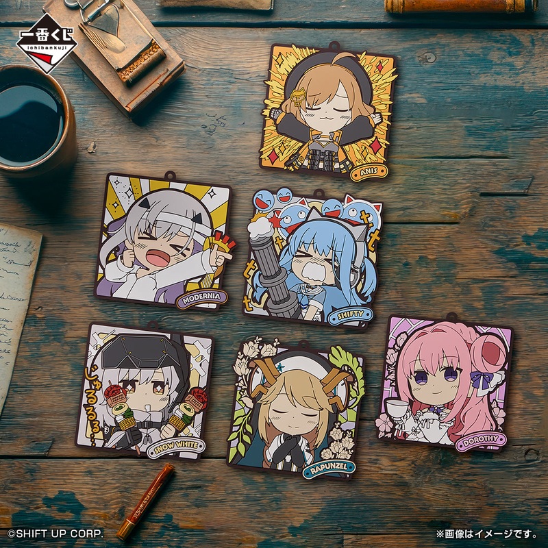 ICHIBAN KUJI GODDESS OF VICTORY – NIKKE CHAPTER 4 – G PRIZE – Rubber Coaster – complete set of 6 types