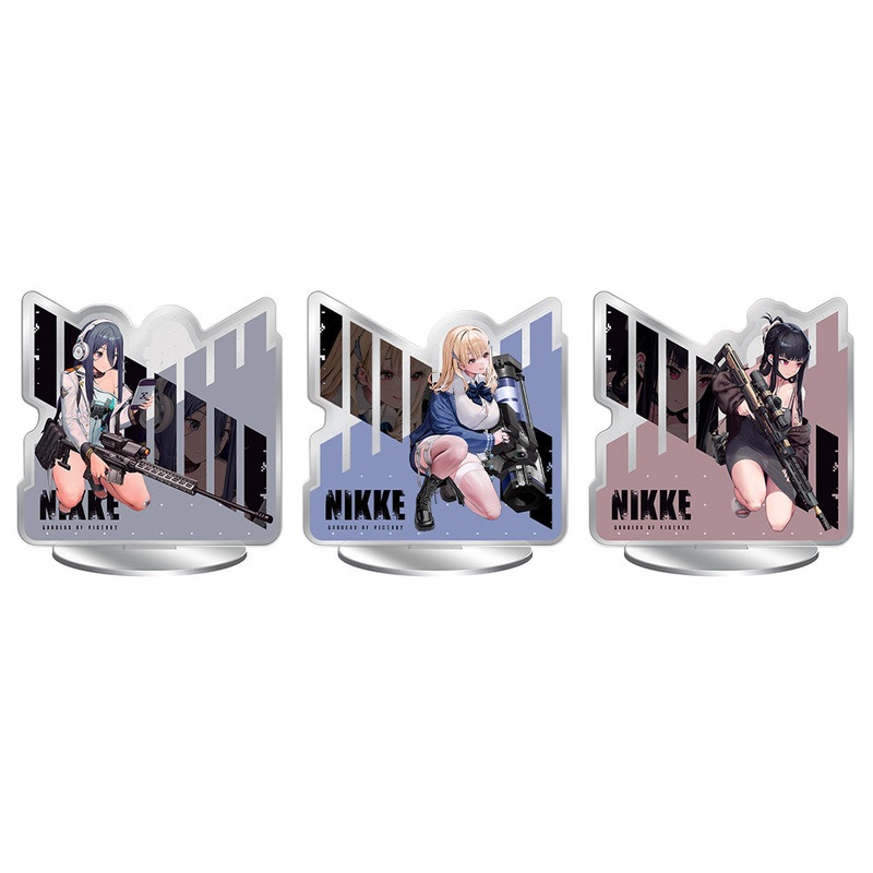 ICHIBAN KUJI GODDESS OF VICTORY – NIKKE CHAPTER 4 – H PRIZE – Double-sided Battle Acrylic Stand – complete set of 3 types