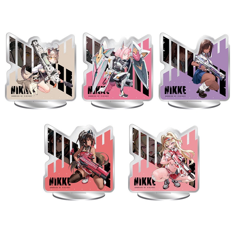 ICHIBAN KUJI GODDESS OF VICTORY – NIKKE CHAPTER 4 – I PRIZE – Double-Sided Battle Acrylic Stand TWO – Complete set of 5 types